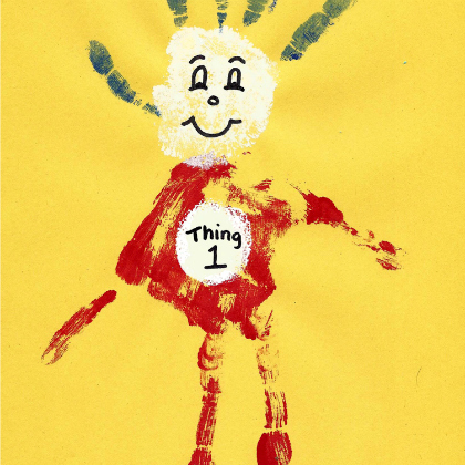 handprint thing,  dr seuss inspired crafts, dr. seuss, projects dr. seuss, toddlers