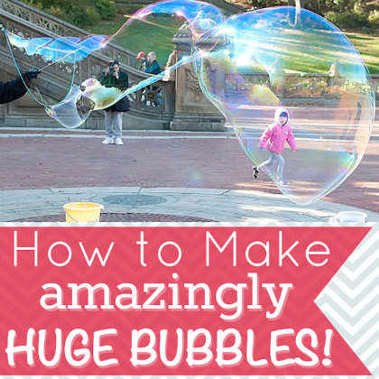 Huge Bubble Recipe for preschoolers!