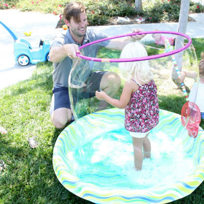 human sized bubble maker for preschoolers!