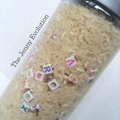 i spy alphabet. Alphabet Rice Discovery Bottle. Sensory Bottle. DIY Learning Alphabet Sensory Bottle