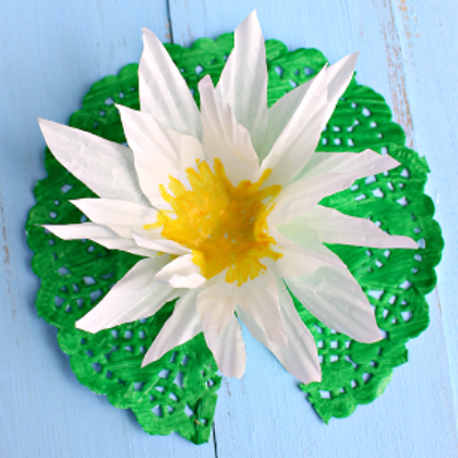 lily pad-Cupcake Liners-craft-play-ideas-for kids-of-all-ages-easy-diy