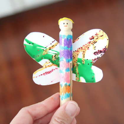 Clothespin Fairy Dolls for preschoolers!