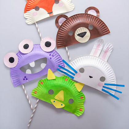 masquerade masks, Silly Straw Activities for 5-Year-Olds