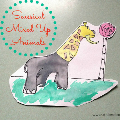 mixed up animals, dr seuss inspired crafts, dr. seuss, projects dr. seuss, toddlers