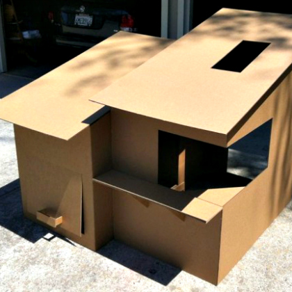 modern architecture fort, Cardboard Forts, Cardboard projects, ways to play with cardboards, crafts for big kids, cardboard boxes crafts