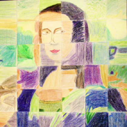 mona lisa puzzle activity for kids and preschoolers