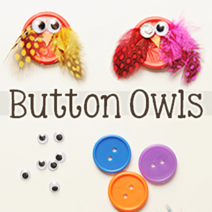 owl made of button