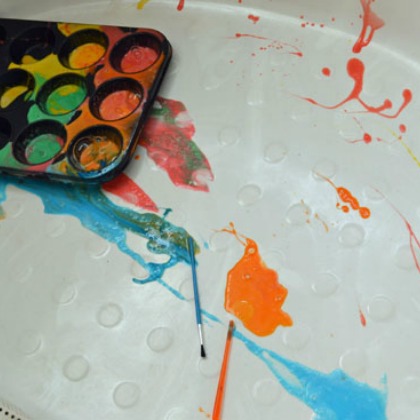Playful Paint Recipes: Bubble Bathtub Paints, playful paint recipes, paint ideas, diy paint, painting crafts, edible paint for kids, paint recipes at home