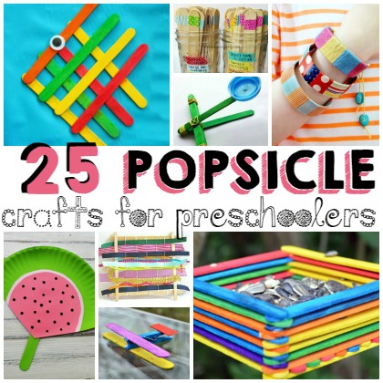 25 Popsicle Crafts for Preschoolers and kids of ages