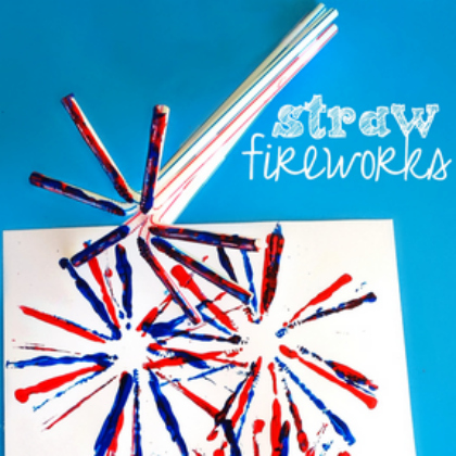 straw fireworks, Silly Straw Activities for 5-Year-Olds