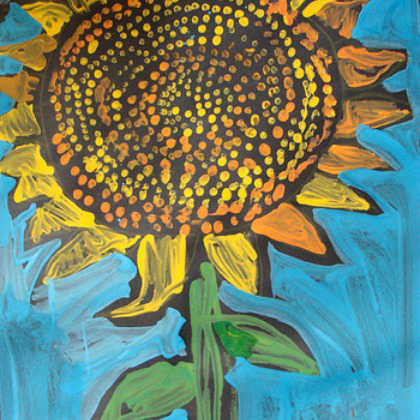tempera sunflower