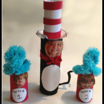 tp personal cat in the hat,  dr seuss inspired crafts, dr. seuss, projects dr. seuss, toddlers