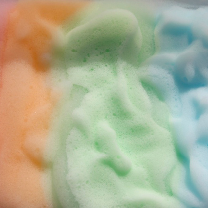vibrant bubble foam for preschoolers!