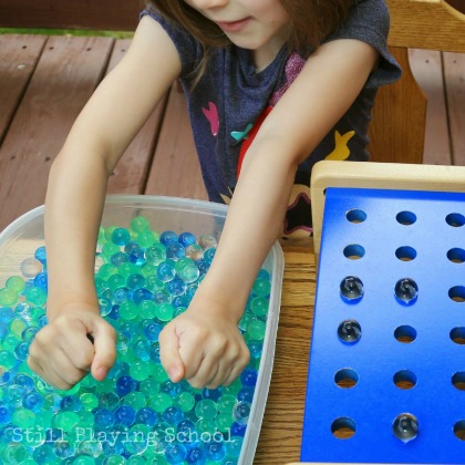 Fine Motor Water Bead Challenge-25 enjoyable whacky ways to play with water beads 