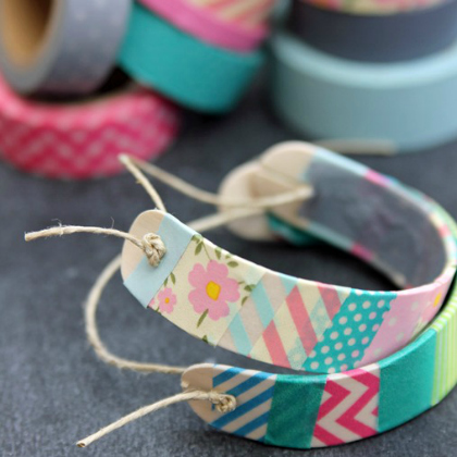 wooden bracelets-creative-washi-tape-crafts-for-kids-of-all-ages-play-ideas-craft-diy-and-easy
