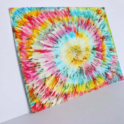 crayon art 25 groovy colorful tie dye art crafts for kids toddlers preschoolers