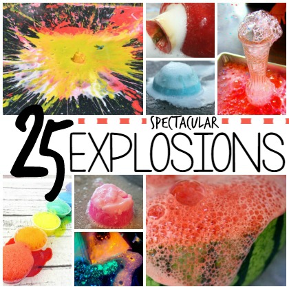 collage 25 spectacular explosion experiments for kids