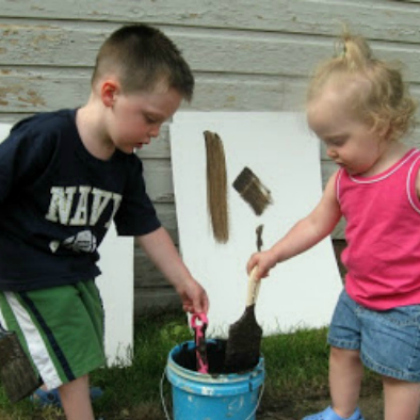  Let Kids Paint with Dirt!