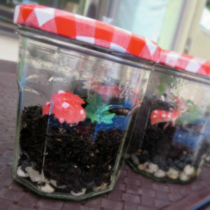  Make Adorable Closed Jar Terrariums with the kids!