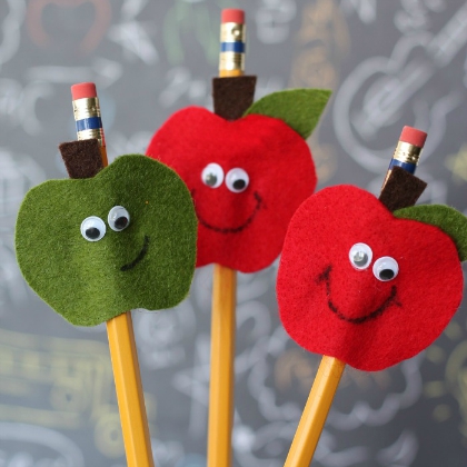 apple pencil topper, playful pencil toppers for kids