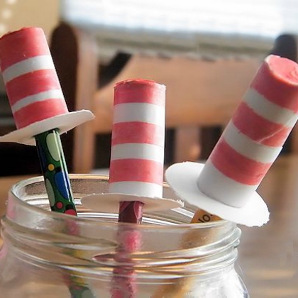 cat in the hat toppers playful pencil toppers for kids