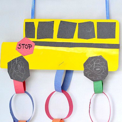 School bus Countdown Craft for the kids to do!