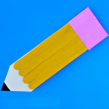 Popsicle Pencil Stick Craft for the kids!