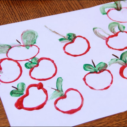 tp roll apple stamps