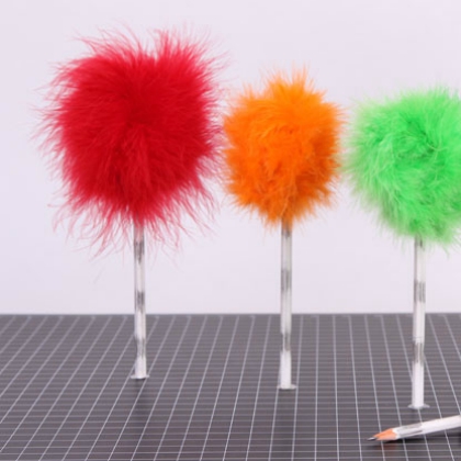 truffula tree toppers, playful pencil toppers for kids