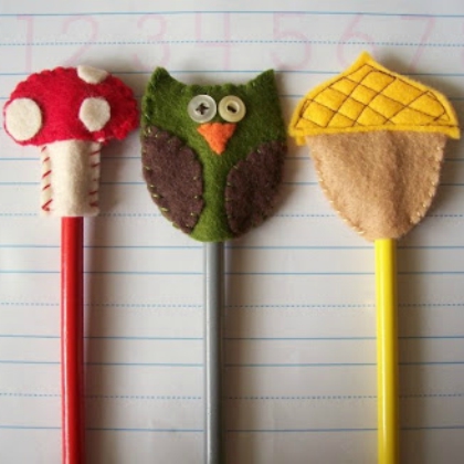 whimsical characters, playful pencil toppers for kids