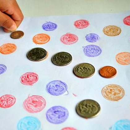 coin rubbing and matching, Fun Money Activities for Kids