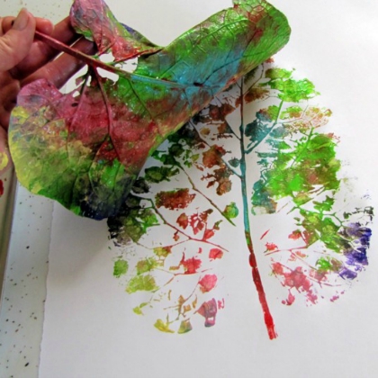 painted leaf prints, Fall Leaf Crafts for Preschoolers, autumn art ideas, fall art projects, crafts for kids, leaf arts, fall leaf arts for kids, activities for preschoolers