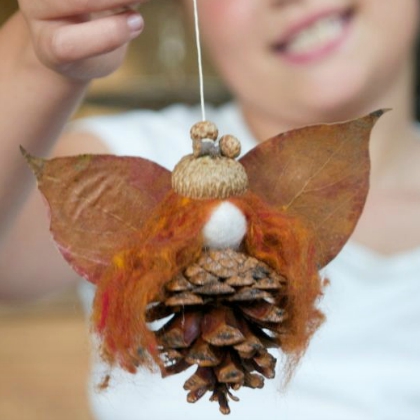 pinecone fairy for preschoolers!