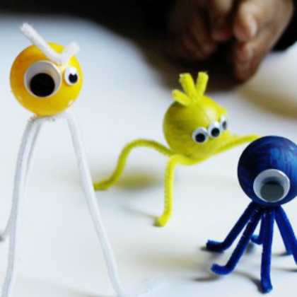 ping pong ball monsters