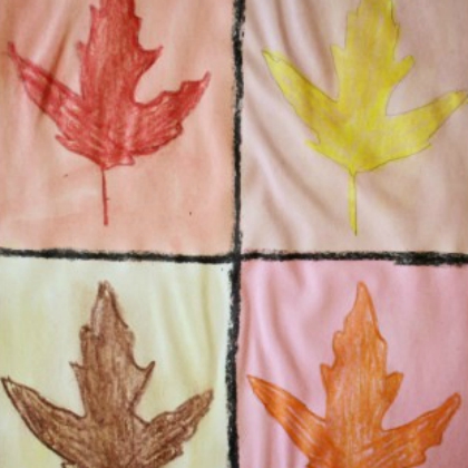 warhol leaves, Fall Leaf Crafts for Preschoolers, autumn art ideas, fall art projects, crafts for kids, leaf arts, fall leaf arts for kids, activities for preschoolers