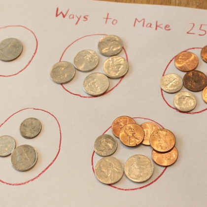 ways to make 25, Fun Money Activities for Kids