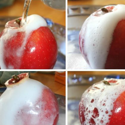 Erupting Apple Fall Stem idea with the kids today!