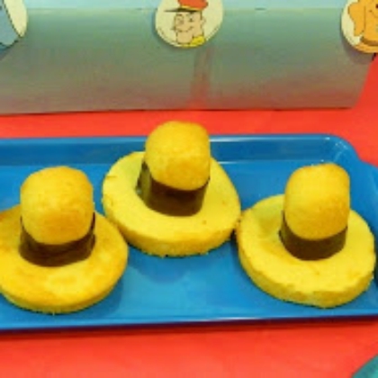 curious george hat cakes for kids!