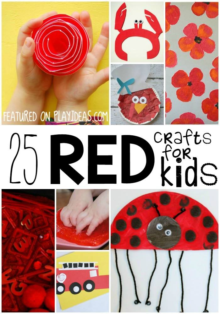 red crafts for toddlers