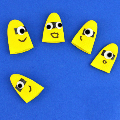 Minion finger puppets for kids!