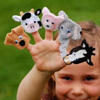 animal finger puppets for kids!