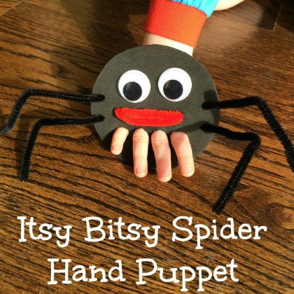 itsy bitsy spider hand puppets for kids!