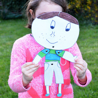kid made puppet for kids!