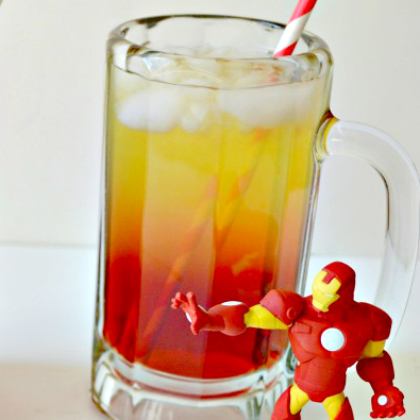 Layered-Superhero-Drinks-iron-man-for-super-hero-themed-party-kids-teens-and-adults- diy-craft-