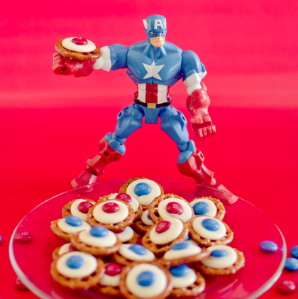captain-america-shields-for-super-hero-themed-party-kids-teens-and-adults- diy-craft-food-treats