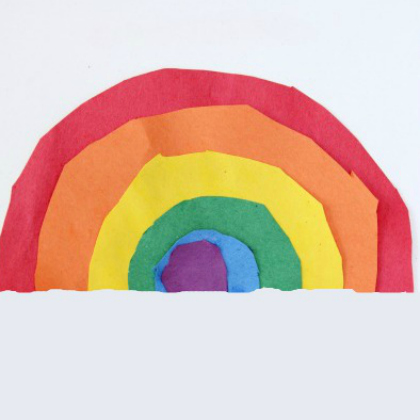 circle rainbow for toddlers, Colorfully Fun Rainbow Crafts for Kids of All Ages