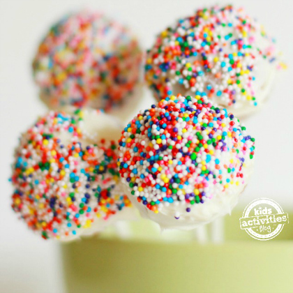 donut hole cake pops, Sweet Sprinkle Ideas For Kids