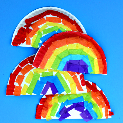 paper plate rainbow craft, Colorfully Fun Rainbow Crafts for Kids of All Ages
