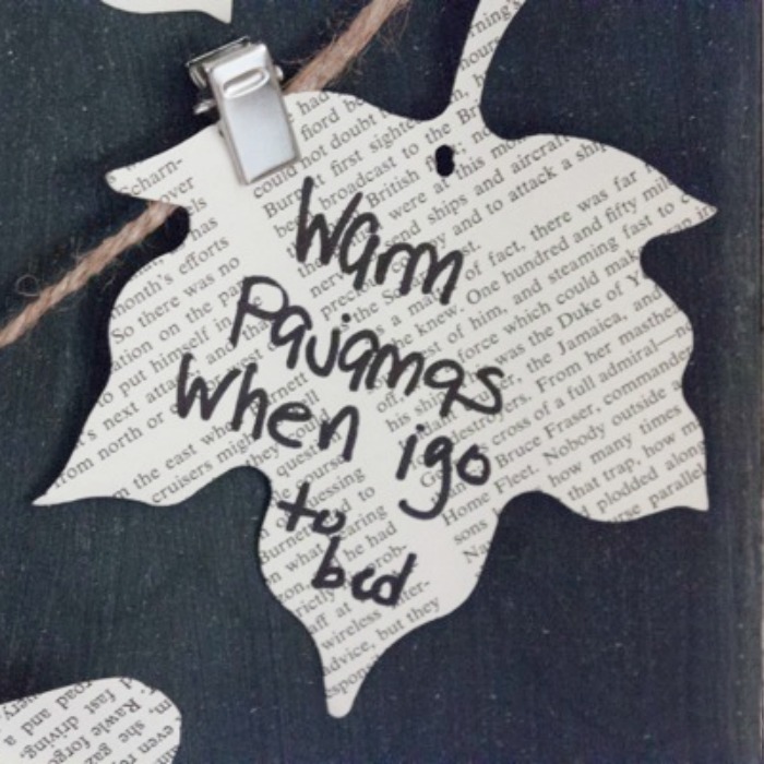 thankful leaf arts from newspaper, Creative Ways for Kids to Give Thanks All-Year-Round