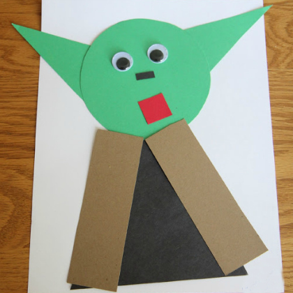 shapes collage, Out of This World Star Wars Crafts for Kids